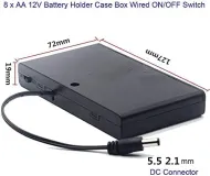 Battery box 8 x AA